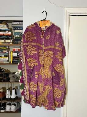 Kantha Bae Peacemaker Hoodie Romper Reversible Upcycled Kantha